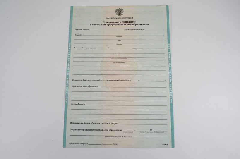 Диплом о начальном образовании  2010-2024 годов в Сыктывкаре