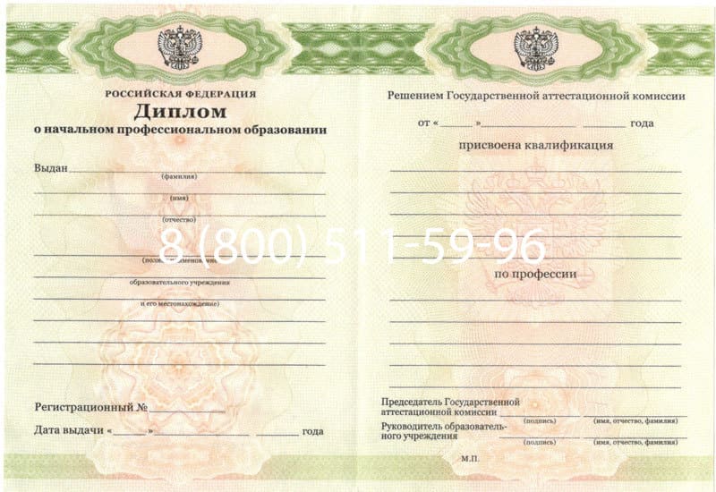 Купить Диплом о начальном образовании  2010-2024 годов в Сыктывкаре