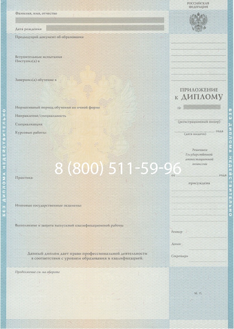 Заказать Диплом специалиста 2010-2011 годов в Сыктывкаре